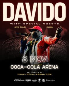 Davido Está Chegando a Dubai com o 5IVE Alive World Tour!